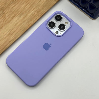 iPhone 15 series liquid silicone case cover in Viola Lavender