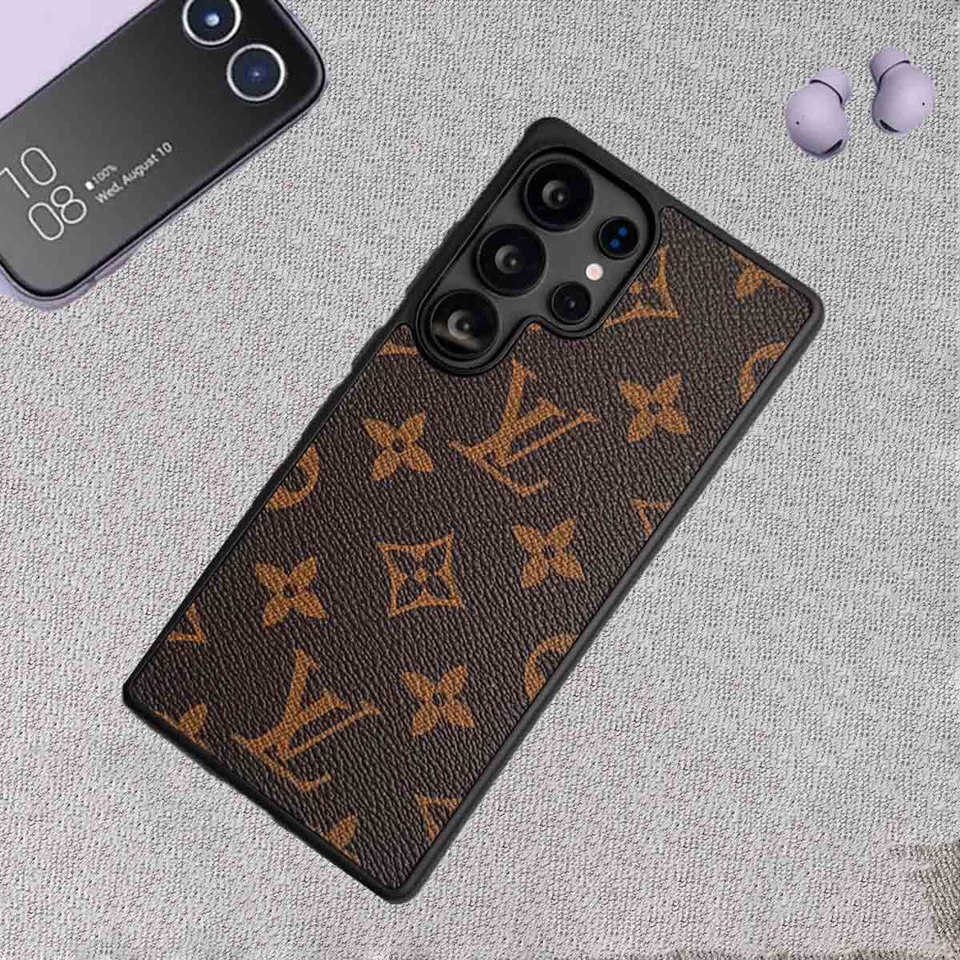 Samsung Galaxy S25 Ultra LV Leather Case – Luxury PU Designer-Style Cover
