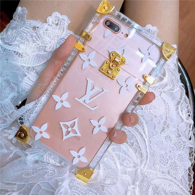 iPhone Luxury Square TPU Transparent Trunk Phone Case freeshipping - Frato