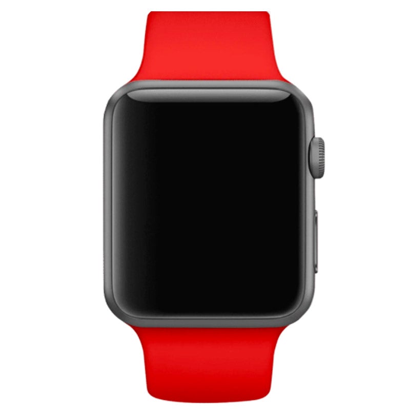 iWatch Red Silicone Sport Band for (Series SE/6/5/4/3/2/1)