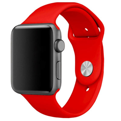 iWatch Red Silicone Sport Band for (Series SE/6/5/4/3/2/1)