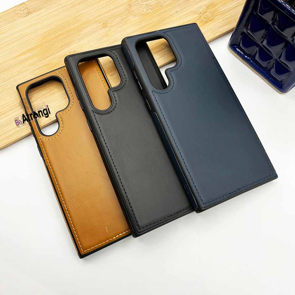 Samsung S23 Series Luxury PU Leather Back Cover