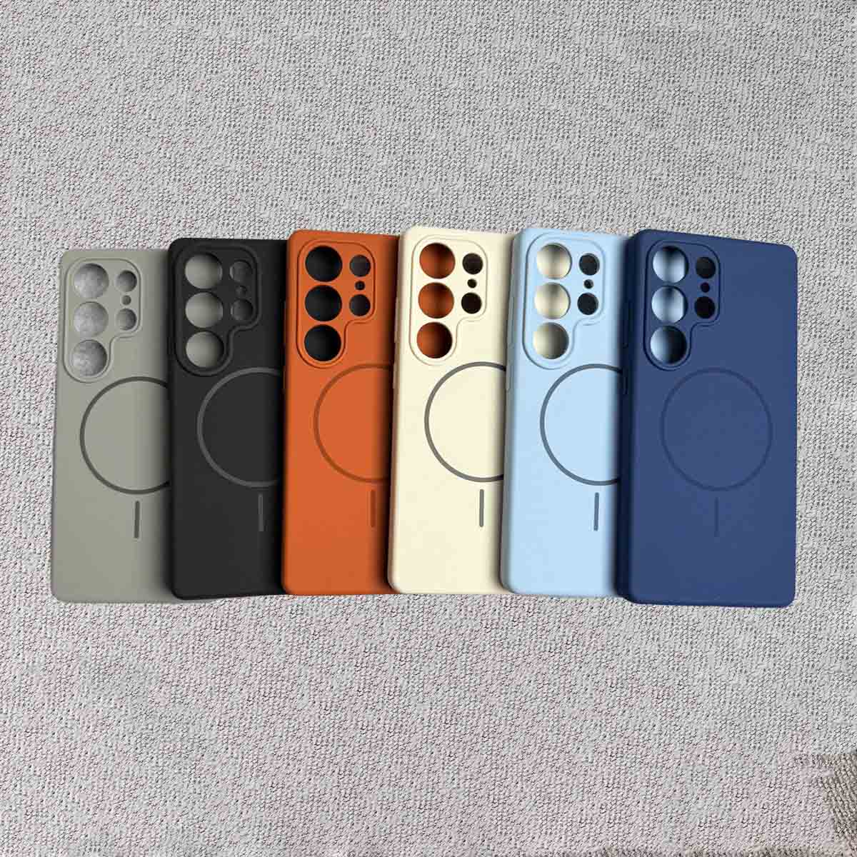 Samsung Galaxy S25 Ultra MagSafe Silicone Case – Soft Liquid Touch Slim Cover