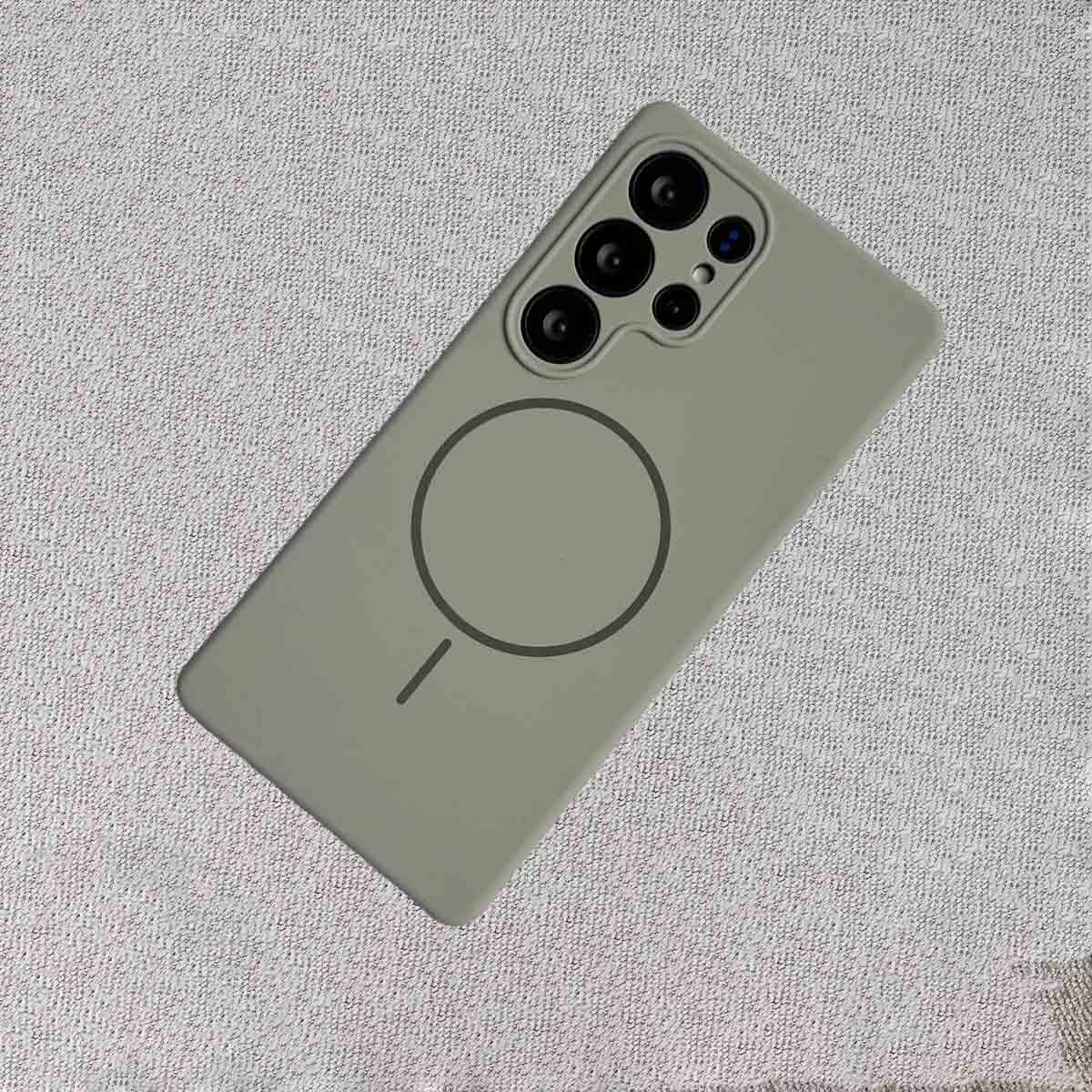 Samsung Galaxy S25 Ultra MagSafe Silicone Case – Soft Liquid Touch Slim Cover