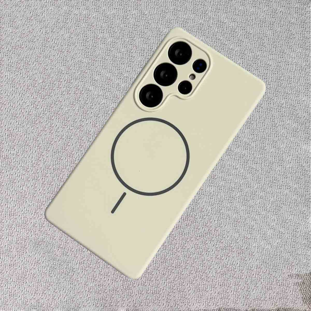 Samsung Galaxy S25 Ultra MagSafe Silicone Case – Soft Liquid Touch Slim Cover