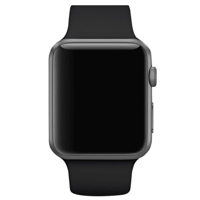 iWatch Black Silicone Sport Band for (Series SE/6/5/4/3/2/1)